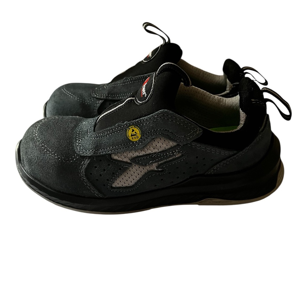U power Wow 2 Blue Suede Safety Steel Toe Shoes Sz 6
